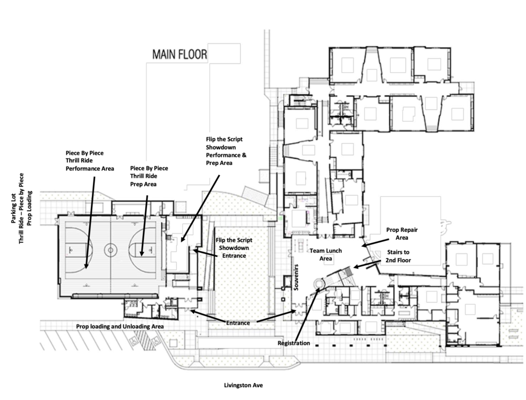 map of the main floor