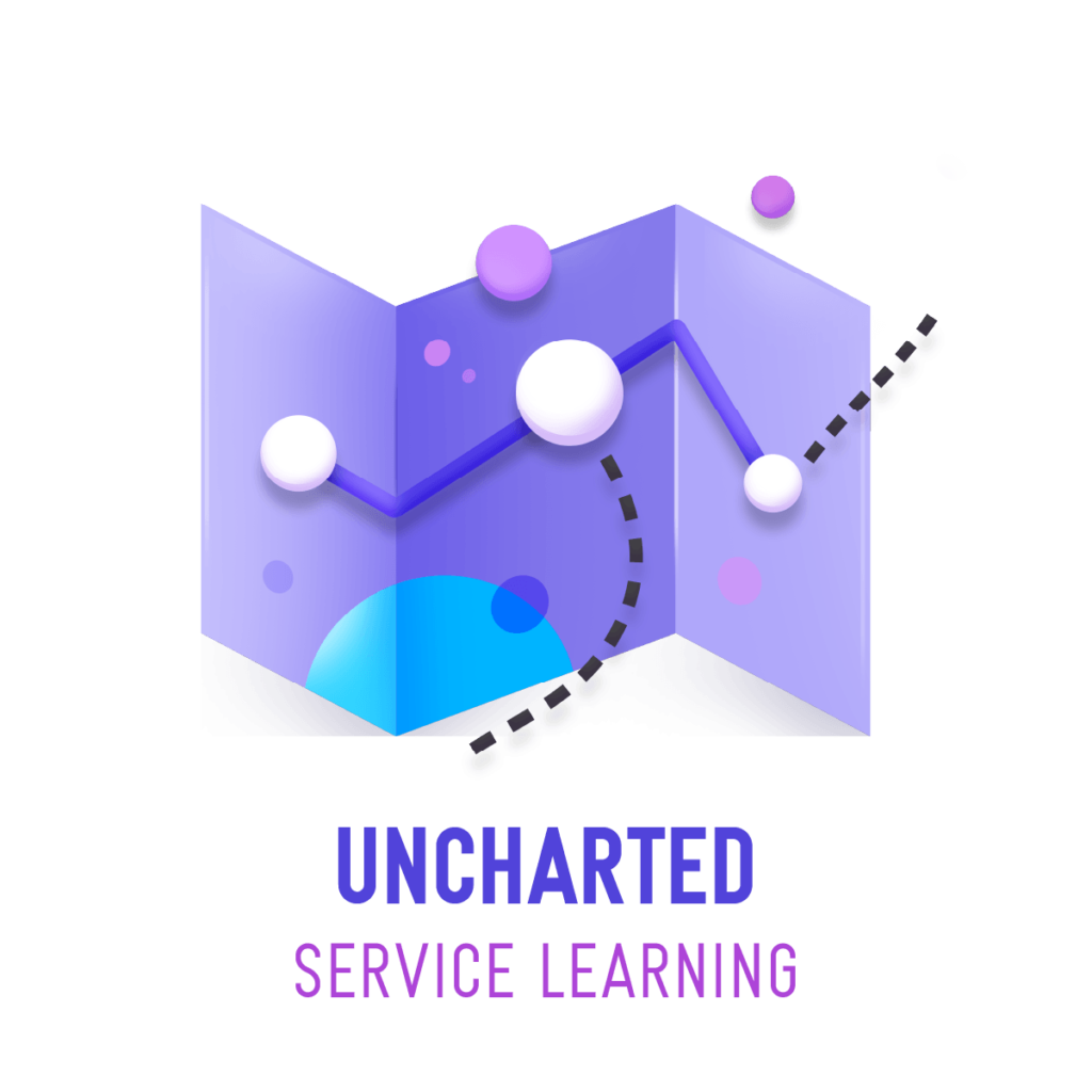 23-24 Service Learning Uncharted Logo